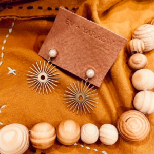 Pearl Starburst earrings